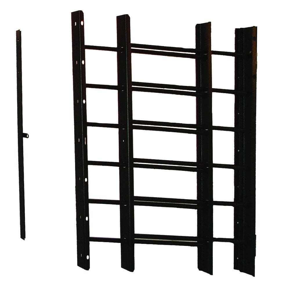 Grisham Pp-Spag 6-Bar Window Guard in Black 91660 - The Home Depot