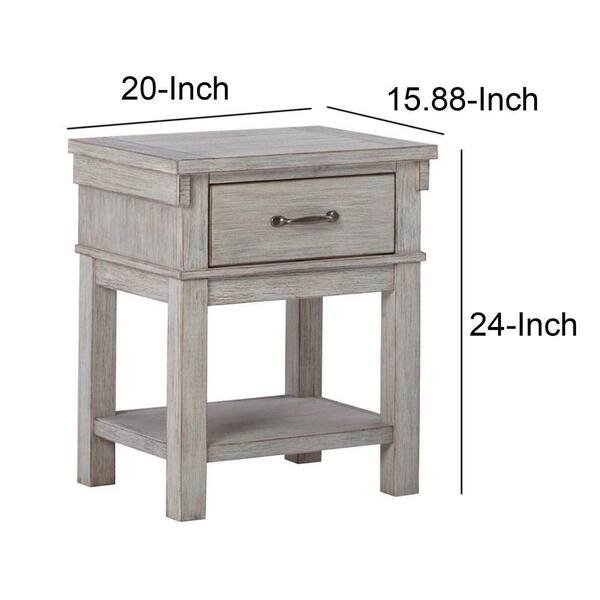 Basics Round Storage End Table, Side Table with Cloth Basket,  Charcoal/Heather Gray, 17.7 x 17.7 x 18.9 in