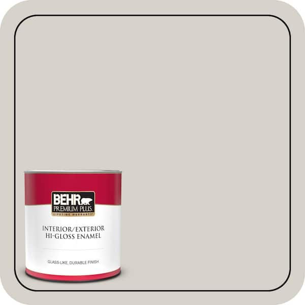 BEHR PREMIUM PLUS 1 qt. #T16-19 Bowstring Hi-Gloss Enamel Interior/Exterior Paint & Primer