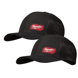 GRIDIRON Black Adjustable Fit Trucker Hat (2-Pack)