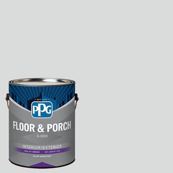 PPG 1 gal. PPG1001-3 Thin Ice Satin Interior/Exterior Floor and Porch Paint