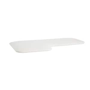 L-Shaped Replacement Naugahyde Cushion Shower Seat Top Only, 26 in. x 15 in. Right-handed