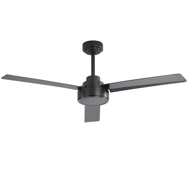 Sofucor 52 in. Indoor/Outdoor Modern White Downrod Ceiling Fan without