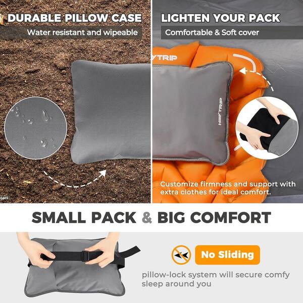 Single Ultralight Sleeping Pad with Detachable Pillowcase, Fast