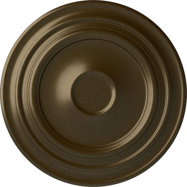 Ekena Millwork 32-5/8" x 1-1/2" Giana Urethane Ceiling Medallion (Fits Canopies up to 7-7/8"), Brass