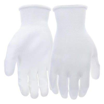 PU White Dipped Glove