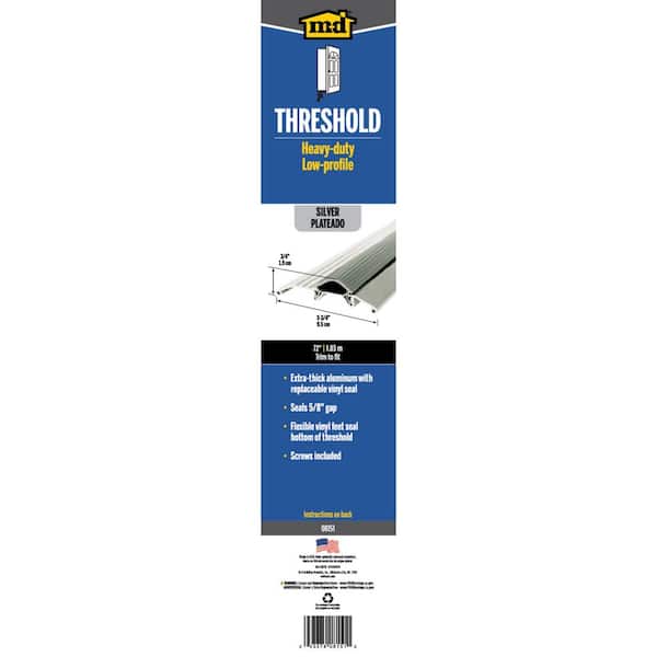 M-D Building Products 3-3/4 in. x 3/4 in. x 72 in. Silver Aluminum