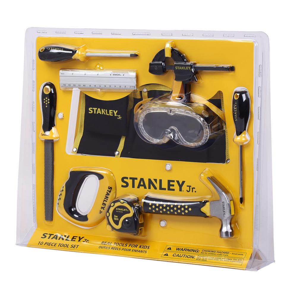 Stanley Jr. 10-Piece Garden Tools Set with Sun Hat and Bag for Kids