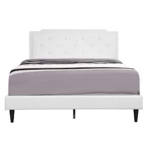 Deb White Adjustable Queen Panel Bed