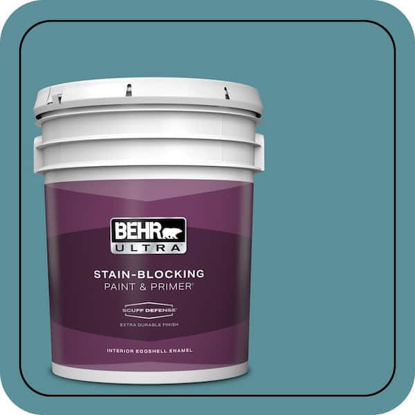 BEHR ULTRA 5 gal. Home Decorators Collection #HDC-AC-23A Cabana Blue Extra Durable Eggshell Enamel Interior Paint & Primer
