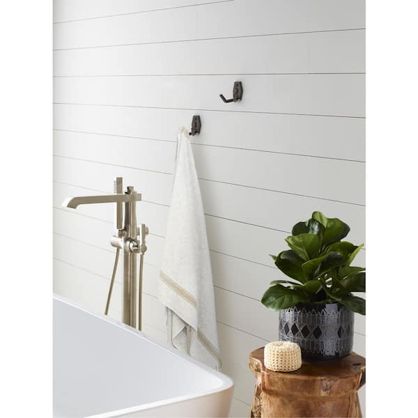 Benton 2-1/4 in. L Oil Rubbed Bronze Double Prong Wall Hook