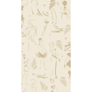 28.29 sq. ft. Glamour Beige Peel and Stick Wallpaper