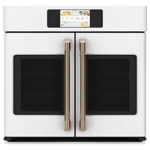 Samsung Bespoke 30 in White Glass Single Wall Oven with Ai Pro Cooking Camera(NV51CB700S12AA)