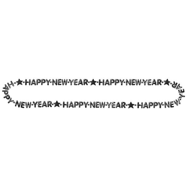 Amscan New Year's 32 in. Black Beaded Necklace (14-Pack)