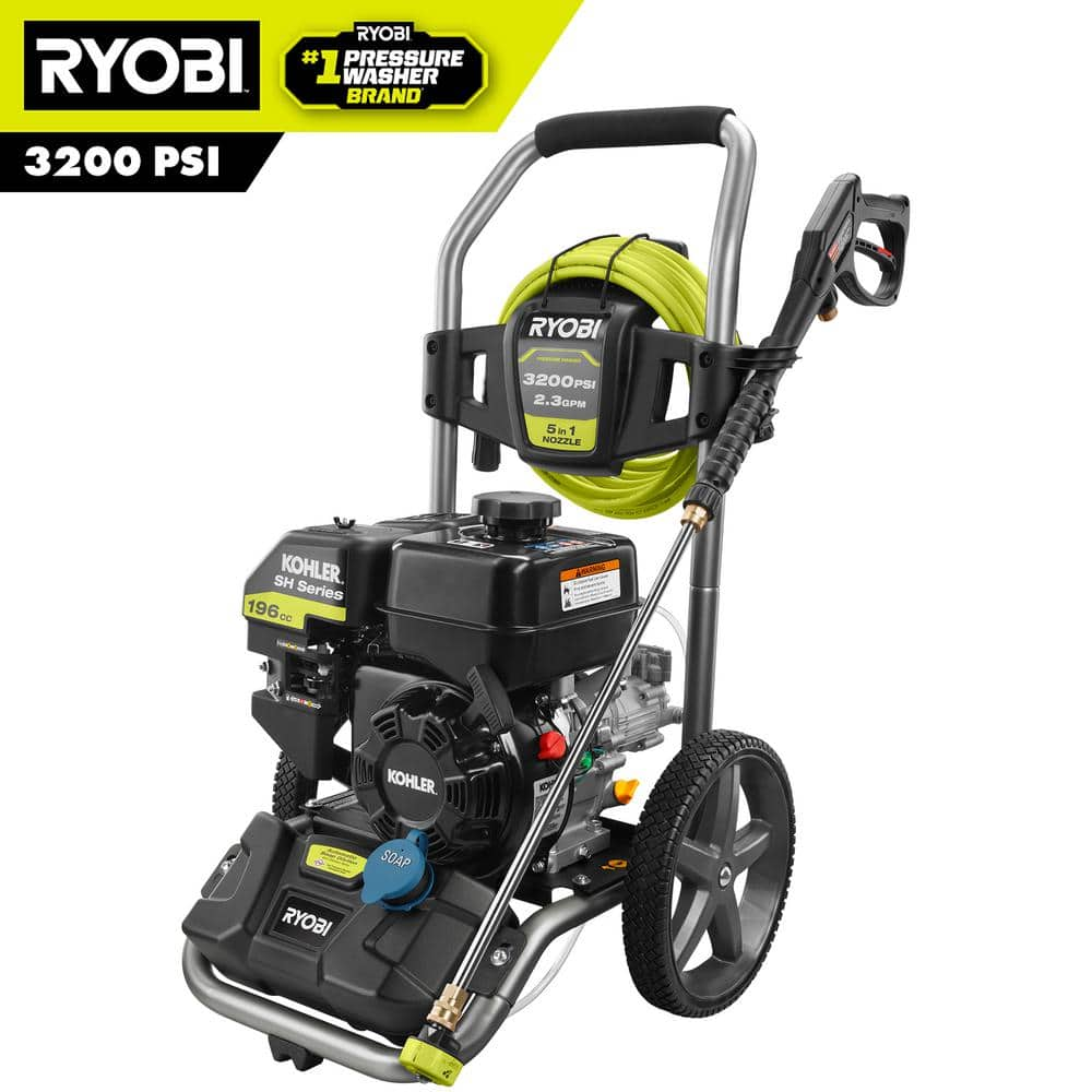 RYOBI 3200 PSI 2.3 GPM Cold Water 196 cc Kohler Gas Pressure Washer