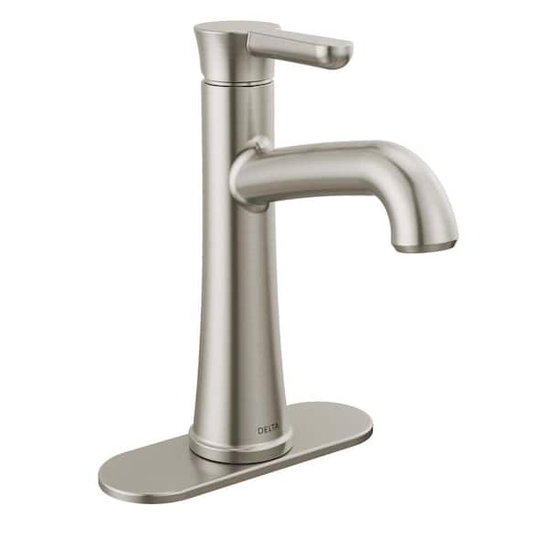 Delta Greydon Single Handle Single Hole Bathroom Faucet in Spotshield Brushed Nickel
