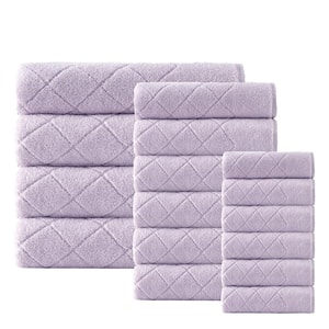 Gracious 16-Pieces Lilac Turkish cotton Towel Set