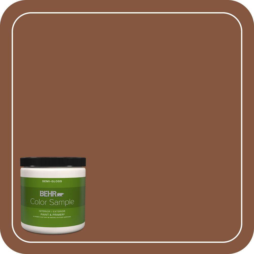 8 oz. #230F-7 Florence Brown Semi-Gloss Interior/Exterior Paint & Primer Color Sample price history on PriceWatchPro