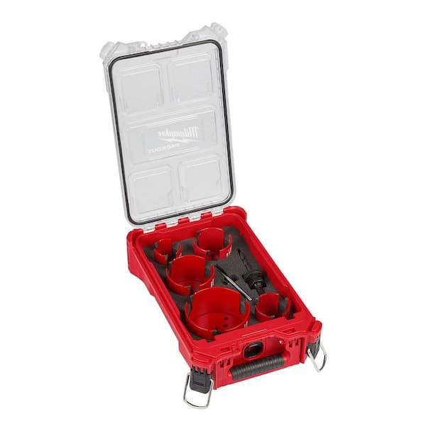 Milwaukee BIG HAWG Carbide Hole Saw Kit (9-Piece) with PACKOUT