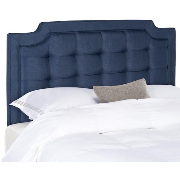 SAFAVIEH Sapphire Navy Full Upholstered Headboard MCR4047C-F - The Home ...