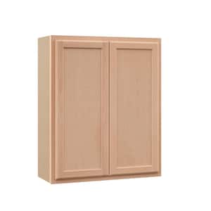 Recessed Panel 30 in. W x 12 in. D x 36 in. H Assembled Wall Kitchen Cabinet in Unfinished