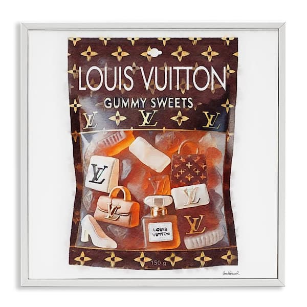 Stupell Industries Glam Gummy Sweets by Amanda Greenwood White Framed Abstract Giclee Art Print 12 in. x 12 in.