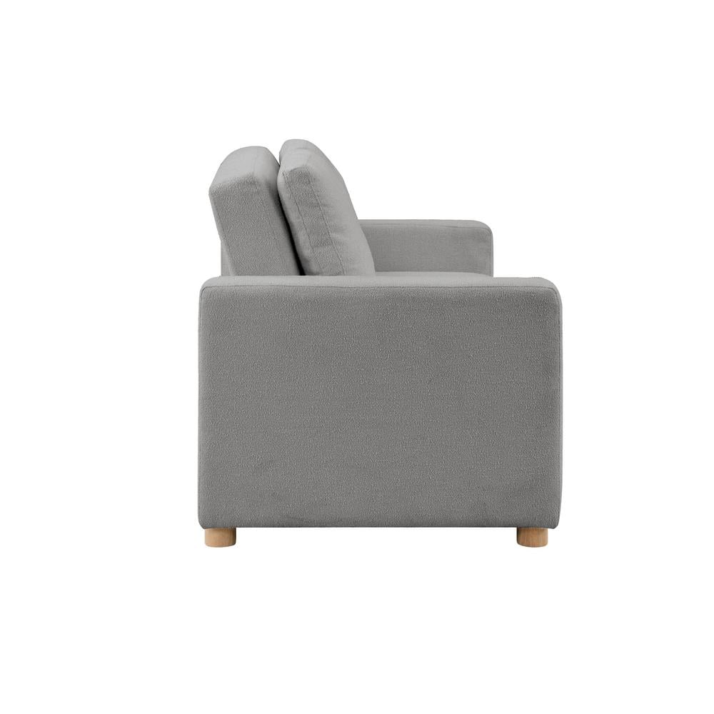 Gray Fabric Lawson Sleeper Sofa with Removable Cushions