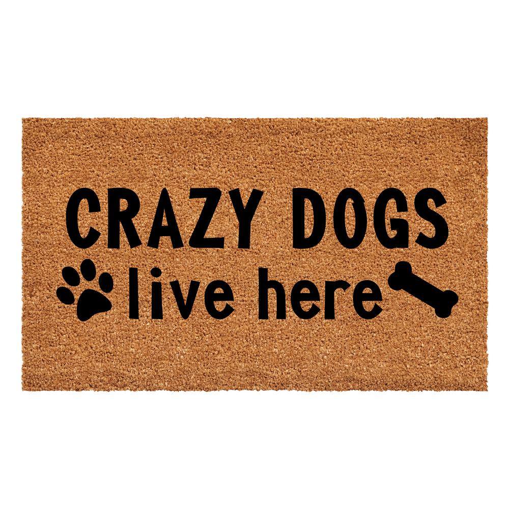 "Crazy Dogs Live Here Doormat, 24"" x 36""" price history on PriceWatchPro