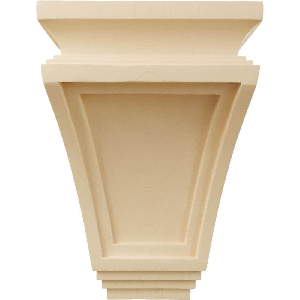 Unfinished Maple Traditional 6" x 4" x 9" Corbel