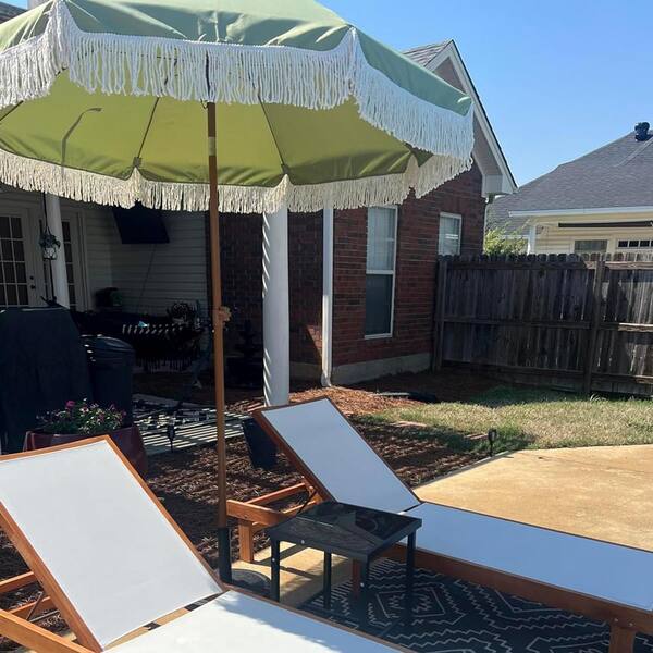 7'sage patio umbrella 7 ft. Steel Pole Market Push-Button Tilt Patio Umbrella in Sage Green  Z0BLVF8FMZ