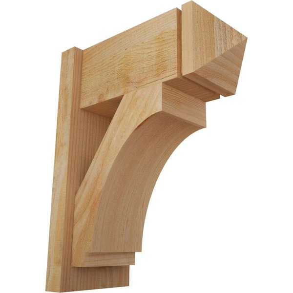 Ekena Millwork 8 in. x 22 in. x 18 in. Imperial Arts and Crafts Rough Sawn Douglas Fir Outlooker