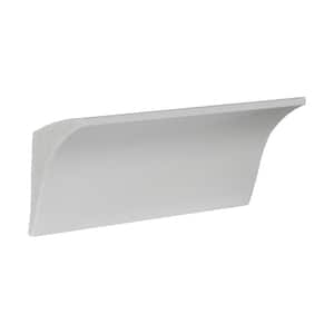 2-3/4 in. x 3-1/8 in. x 6 in. Long Plain Recycled Polystyrene Crown Moulding Sample
