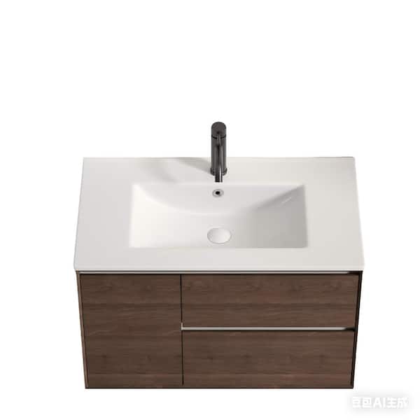Onizbar 【Luxury】 Luxeyard 24 inch Bathroom Vessel Sink Ceramic Bathroom Vanity Sink