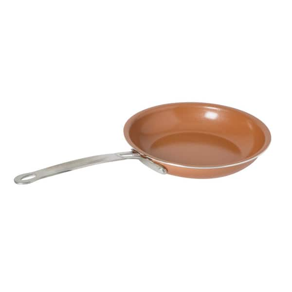 Kitchen Details 8 in. Aluminum Nonstick Frying Pan in Copper