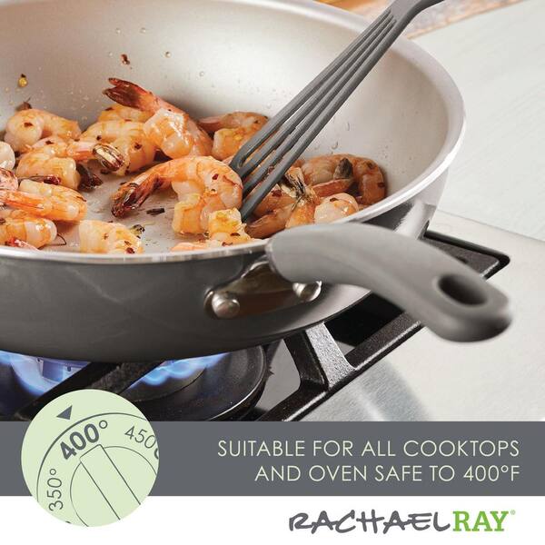 Rachael Ray Create Delicious 3qt Everyday Pan Gray Shimmer : Target