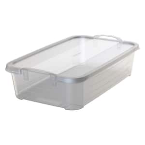 Clear Stackable Closet Organization and Storage Box, 34 Qt. (24-Pack)