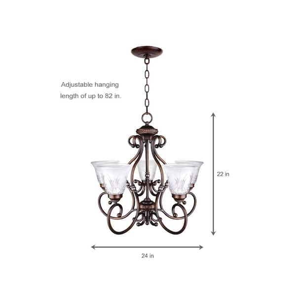 hampton bay bercello estates chandelier