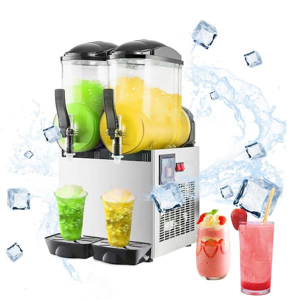 VEVOR Slushy Machine,15L Single Tank Commercial Margarita Machine, 60 Cups Stainless Steel Margarita Smoothie Frozen Drink Machine