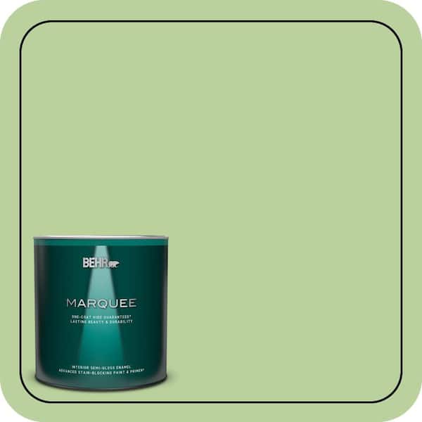 BEHR MARQUEE 1 qt. #P380-4 Four Leaf Clover Semi-Gloss Enamel Interior Paint & Primer