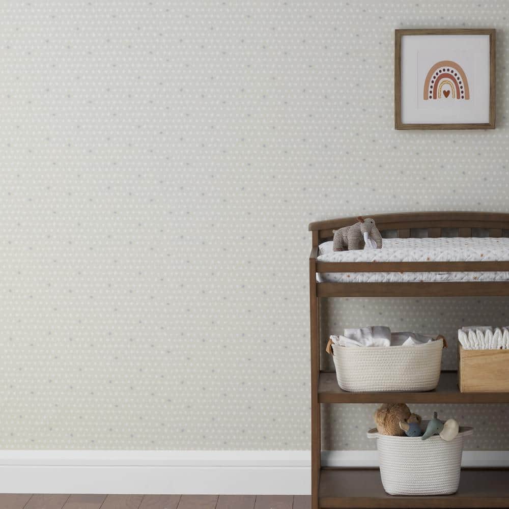 The Company Store Stars Beige Peel and Stick Removable Wallpaper Roll