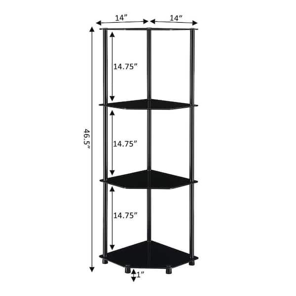 Office Depot Brand Mesh Corner Shelf Black - Office Depot