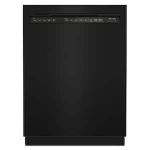 24 in. Black Front Control Tall Tub Dishwasher with Stainless Steel TubThird Level Rack, 39 DBA
