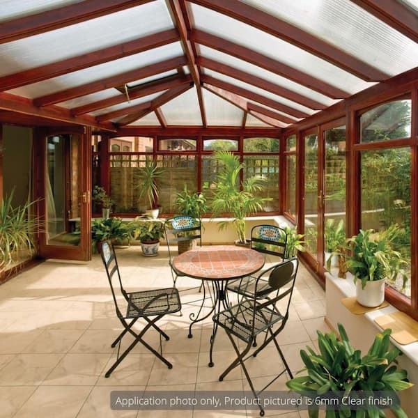 LEXAN Thermoclear 36 in. x 72 in. x 1/4 in. (6mm) Clear Multiwall Polycarbonate  Sheet 15B62128 - The Home Depot