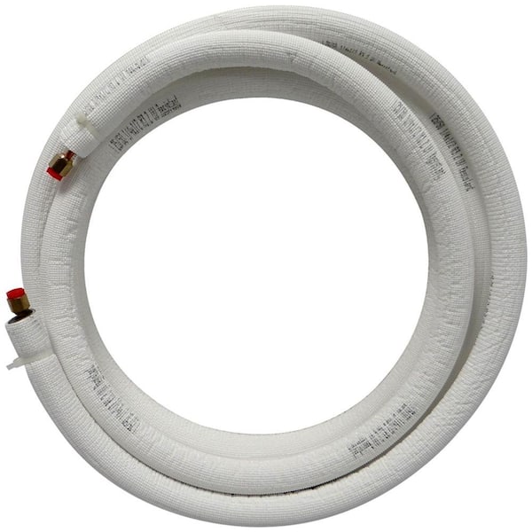 JMF 1/4 in. x 1/2 in. x 25 ft. Universal Piping Assembly, Non-Tear Insulation for Ductless Mini Split