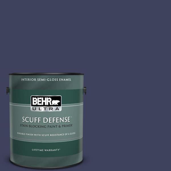 BEHR ULTRA 1 gal. Home Decorators Collection #HDC-MD-01 Majestic Blue Extra Durable Semi-Gloss Enamel Interior Paint & Primer