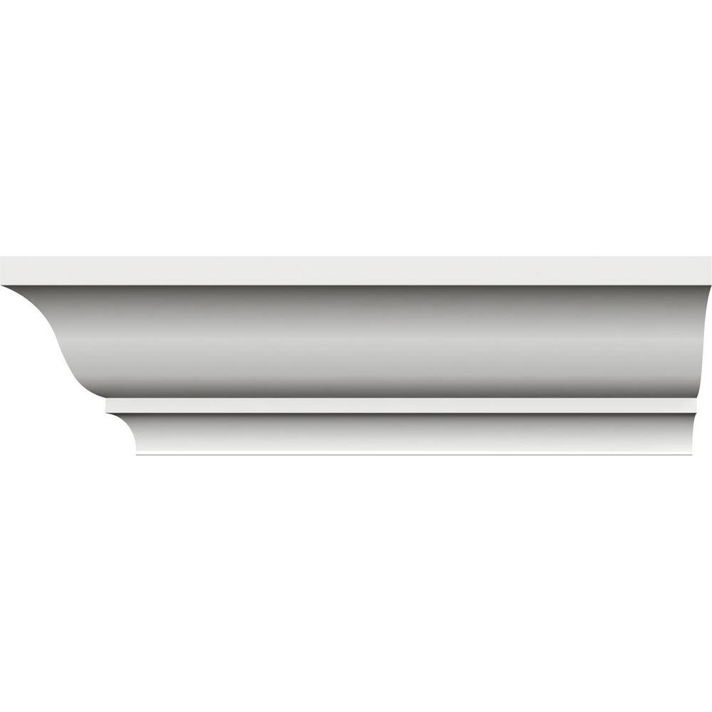 Unfinished PVC Crown Moulding 3-3/8" x 4-1/4" x 96"