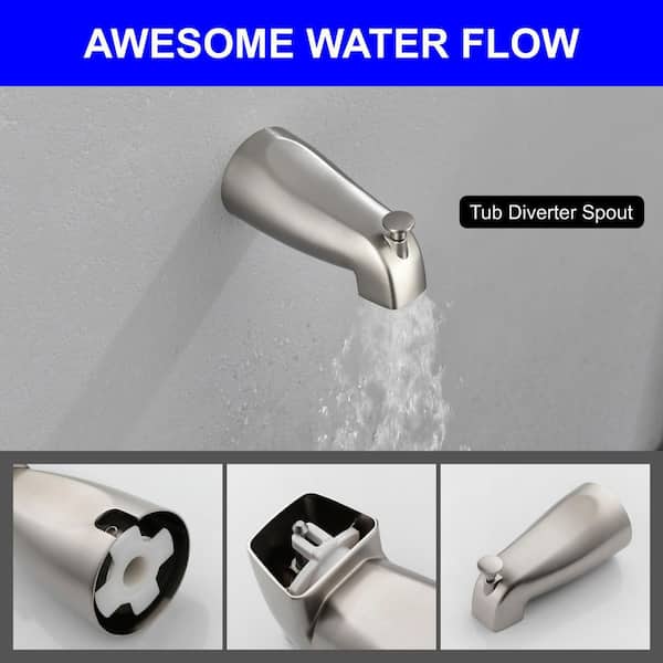 小物 SEPARATE BATH & TODAYFUL UKISHIRO One-handle 1.8 GPM 6-Spray Shower Head and Tub