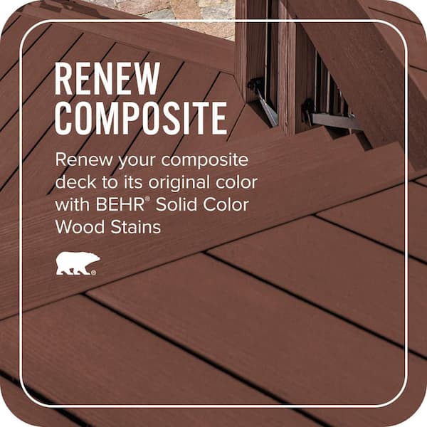 BEHR DECKplus 1 gal. #S170-7 Dark Cherry Mocha Solid Color