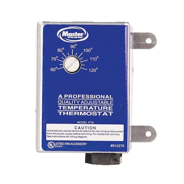 Master Flow Manually Adjustable Thermostat for Power Vent