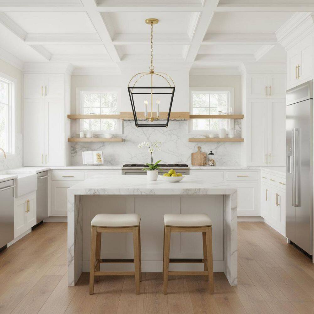 Tate 4-Light Black Pendant Light price history on PriceWatchPro